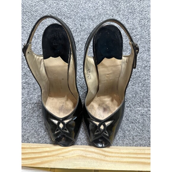 Vintage 1960s D’Antonio New York Black Slingback Pumps | Size 6B - Picture 5 of 11